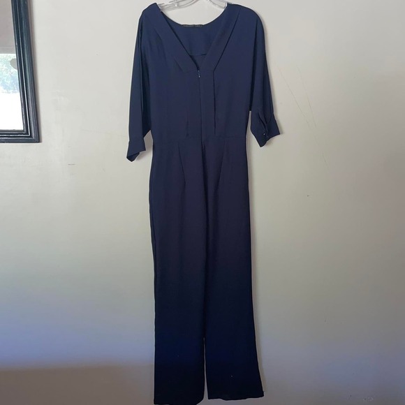 Navy blue three quarter sleeve - Picture 1 of 4